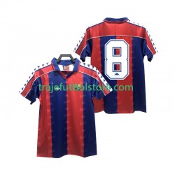 Camiseta 1ª FC Barcelona 8 1992 1995 Retro Hombre Manga Corta