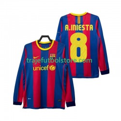 Camiseta 1ª FC Barcelona A INIESTA 8 Retro Hombre 2011 2010 ML