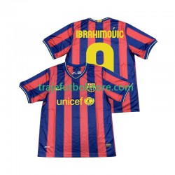 Camiseta 1ª FC Barcelona Ibrahimović 9 2009 Retro Hombre 2010 Manga Corta
