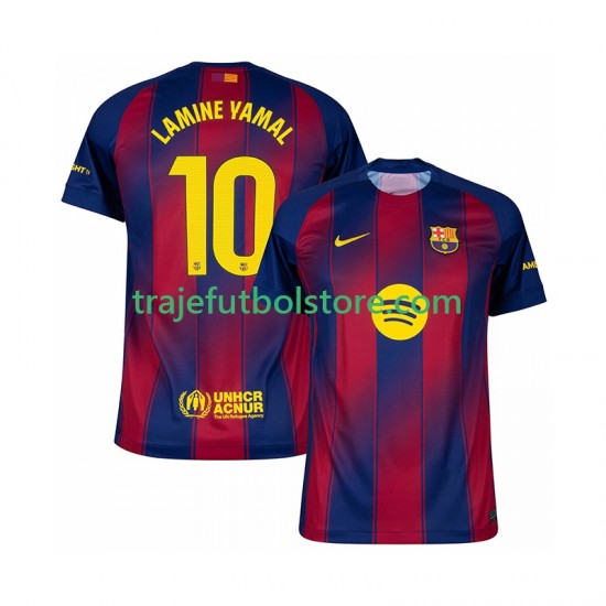 Camiseta 1ª FC Barcelona Lamine Yamal 10 Hombre 2025-2026 Manga Corta
