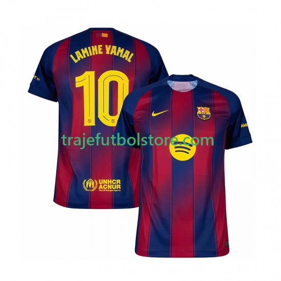 Camiseta 1ª FC Barcelona Lamine Yamal 10 Champions League Hombre 2025-2026 Manga Corta