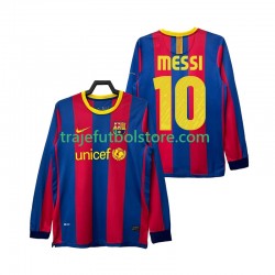 Camiseta 1ª FC Barcelona Lionel Messi 10 Retro Hombre 2011 2010 ML