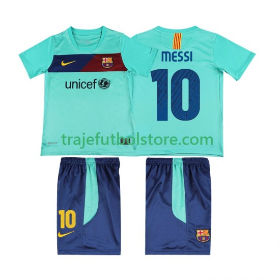 Camiseta 2ª FC Barcelona Lionel Messi 10 Retro Niño 2011 2010 Manga Corta