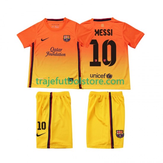 Camiseta 2ª FC Barcelona Lionel Messi 10 2012 2013 Retro Niño Manga Corta