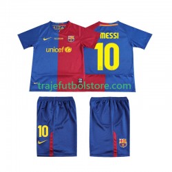 Camiseta 1ª FC Barcelona Lionel Messi 10 Champions League 2009 Retro Niño 2008 Manga Corta