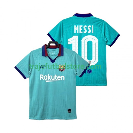Camiseta 3ª FC Barcelona Lionel Messi 10 2019 2020 Retro Hombre Manga Corta