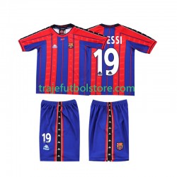 Camiseta 1ª FC Barcelona Lionel Messi 19 1997 Retro Niño 1998 Manga Corta