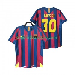 Camiseta 1ª FC Barcelona Lionel Messi 30 2005 Retro Hombre 2006 Manga Corta