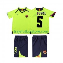 Camiseta 2ª FC Barcelona PUVDL 5 2005 Retro Niño 2006 Manga Corta