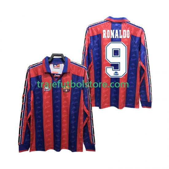 Camiseta 1ª FC Barcelona RONALDO 9 1996 1997 Retro Hombre ML