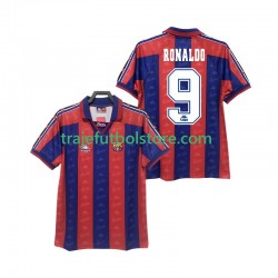 Camiseta 1ª FC Barcelona RONALDO 9 1996 1997 Retro Hombre Manga Corta