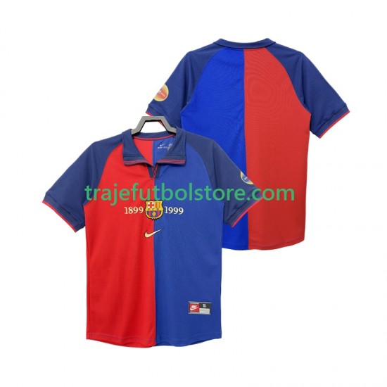 Camiseta 1ª FC Barcelona 1990 2000 Retro Hombre Manga Corta