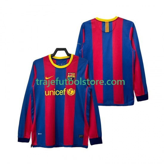 Camiseta 1ª FC Barcelona Retro Hombre 2011 2010 ML