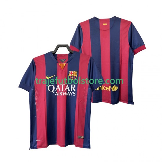 Camiseta 1ª FC Barcelona 2014 2015 Retro Hombre Manga Corta