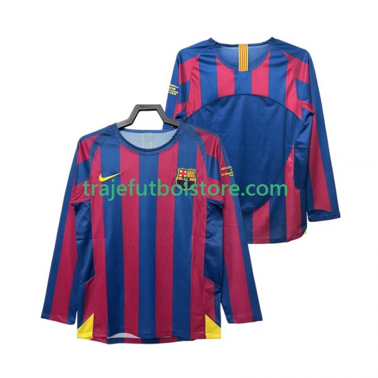 Camiseta 1ª FC Barcelona Champions League 2005 Retro Hombre 2006 ML