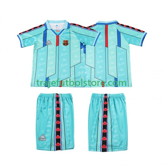 Camiseta 2ª FC Barcelona 1996 1997 Retro Niño Manga Corta