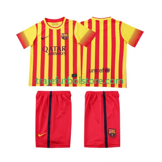 Camiseta 2ª FC Barcelona 2013 2014 Retro Niño Manga Corta