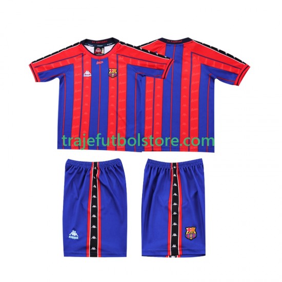 Camiseta 1ª FC Barcelona 1997 Retro Niño 1998 Manga Corta