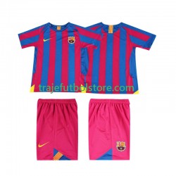 Camiseta 1ª FC Barcelona 2005 Retro Niño 2006 Manga Corta