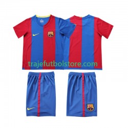 Camiseta 1ª FC Barcelona 2007 Retro Niño 2006 Manga Corta
