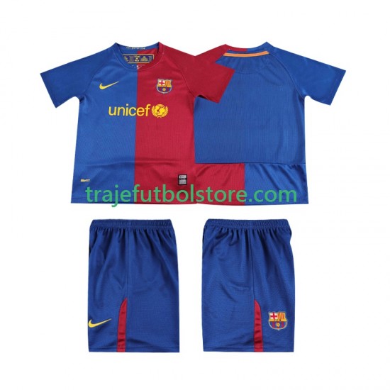 Camiseta 1ª FC Barcelona 2009 Retro Niño 2008 Manga Corta