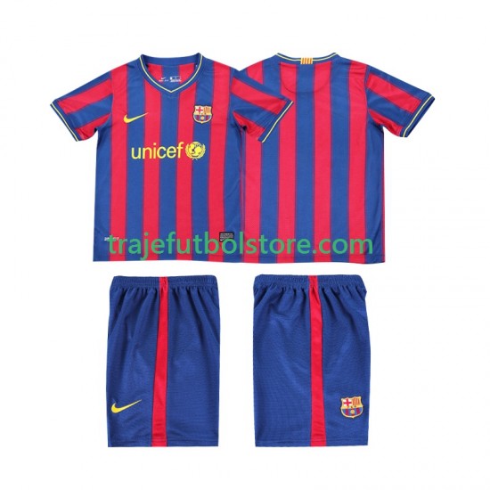 Camiseta 1ª FC Barcelona 2009 Retro Niño 2010 Manga Corta