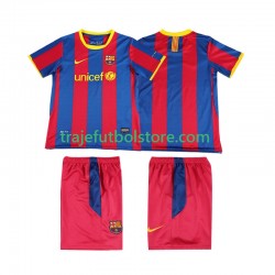 Camiseta 1ª FC Barcelona Retro Niño 2011 2010 Manga Corta