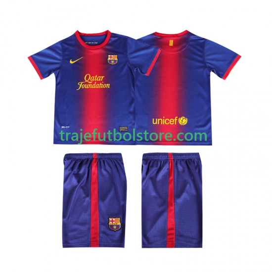 Camiseta 1ª FC Barcelona 2012 2013 Retro Niño Manga Corta