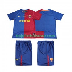 Camiseta 1ª FC Barcelona Champions League 2009 Retro Niño 2008 Manga Corta
