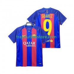 Camiseta 1ª FC Barcelona Suárez 9 2016 2017 Retro Hombre Manga Corta