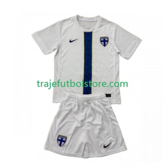 Camiseta 1ª Finlandia Niño 2025 Manga Corta