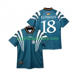 Camiseta 2ª Alemania KLINSMANN 18 1996 Retro Hombre Manga Corta