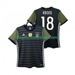 Camiseta 2ª Alemania KROOS 18 2016 Retro Hombre Manga Corta
