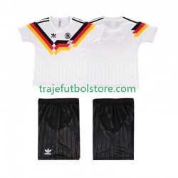 Camiseta 1ª Alemania 1990 Retro Niño Manga Corta