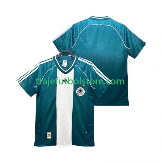 Camiseta 2ª Alemania Retro Hombre 1998 Manga Corta