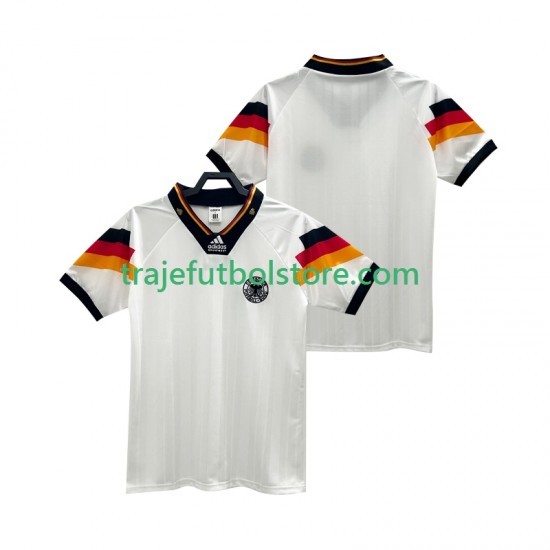 Camiseta 1ª Alemania 1992 Retro Hombre Manga Corta
