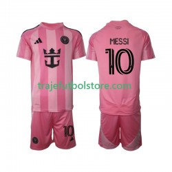 Camiseta 1ª Inter Miami Lionel Messi 10 Niño 2025 Manga Corta