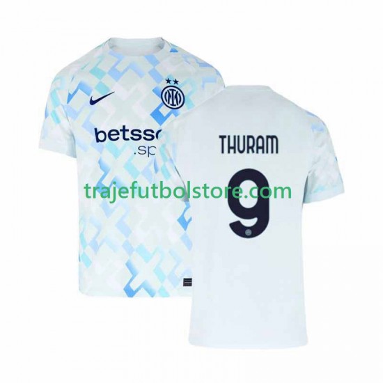 Camiseta 2ª Inter Milan Marcus Thuram 9 Hombre 2025-2026 Manga Corta
