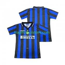 Camiseta 1ª Inter Milan 1997 Retro Hombre 1998 Manga Corta