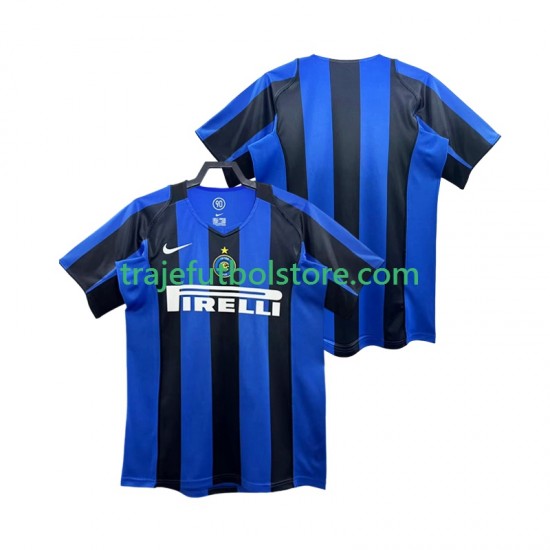 Camiseta 1ª Inter Milan 2005 Retro Hombre 2004 Manga Corta