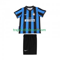 Camiseta 1ª Inter Milan 2009 Retro Niño 2010 Manga Corta