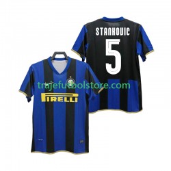 Camiseta 1ª Inter Milan STANKOVIC 5 Champions League 2009 Retro Hombre 2008 Manga Corta