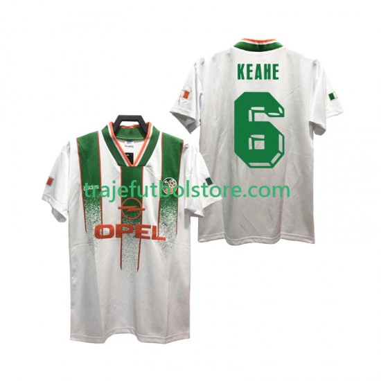 Camiseta 2ª Irlanda KEAHE 6 Retro Hombre 1994 Manga Corta