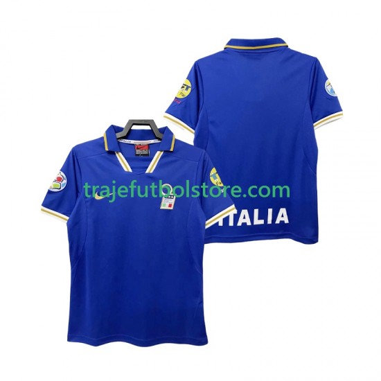 Camiseta 1ª Italia 1996 Retro Hombre Manga Corta