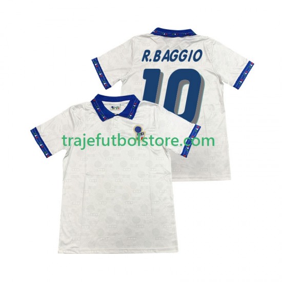 Camiseta 2ª Italia Roberto Baggio 10 Retro Hombre 1994 Manga Corta