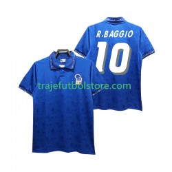 Camiseta 1ª Italia Roberto Baggio 10 Retro Hombre 1994 Manga Corta