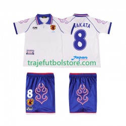 Camiseta 2ª Japón NAKATA 8 Retro Niño 1998 Manga Corta