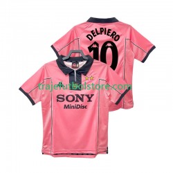 Camiseta 2ª Juventus DEL PIER0 10 1997 Retro Hombre 1998 Manga Corta
