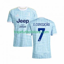 Camiseta 2ª Juventus Francisco Conceicao 7 Hombre 2025-2026 Manga Corta