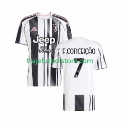 Camiseta 1ª Juventus Francisco Conceicao 7 Hombre 2025-2026 Manga Corta